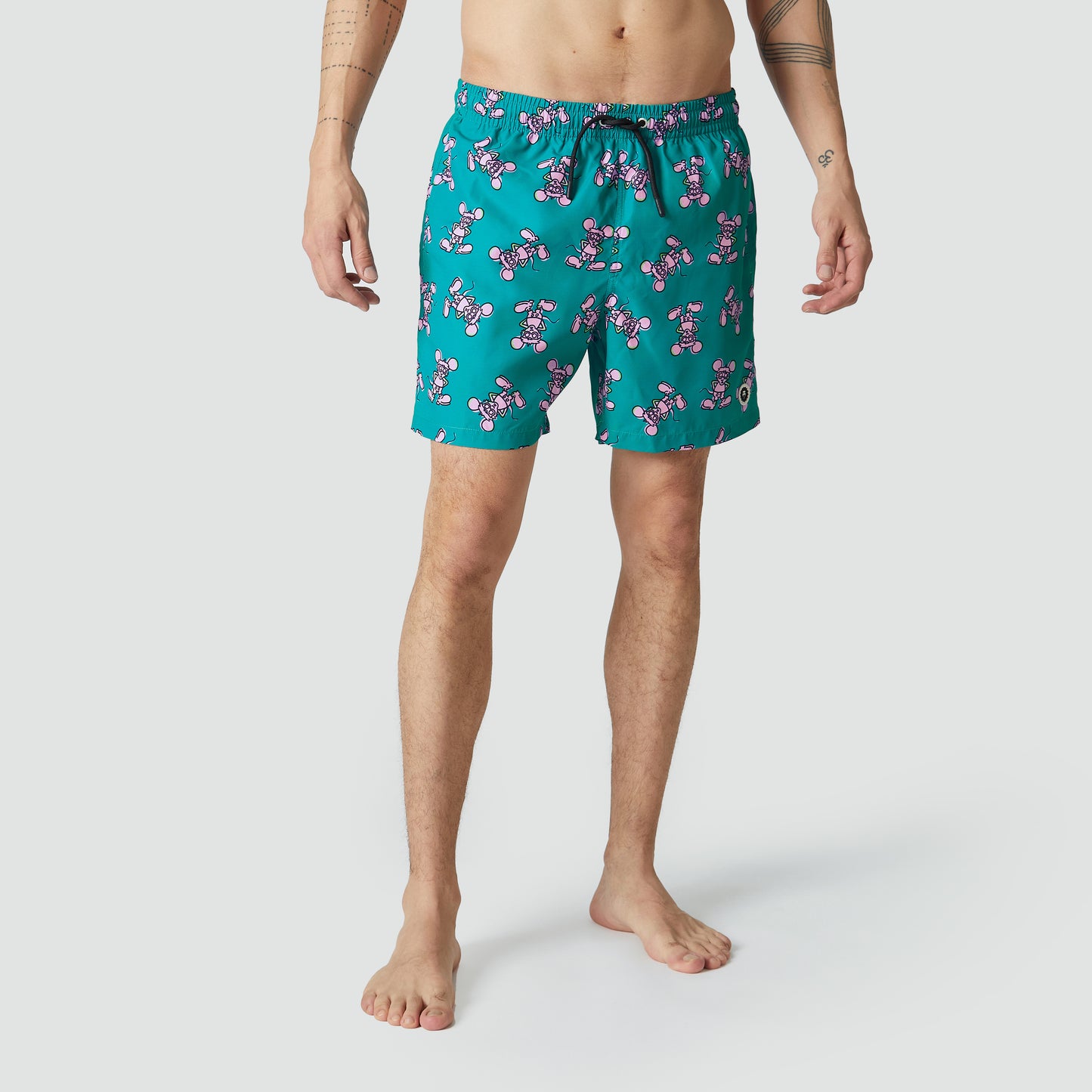 Andy Mouse Swim Shorts - Green