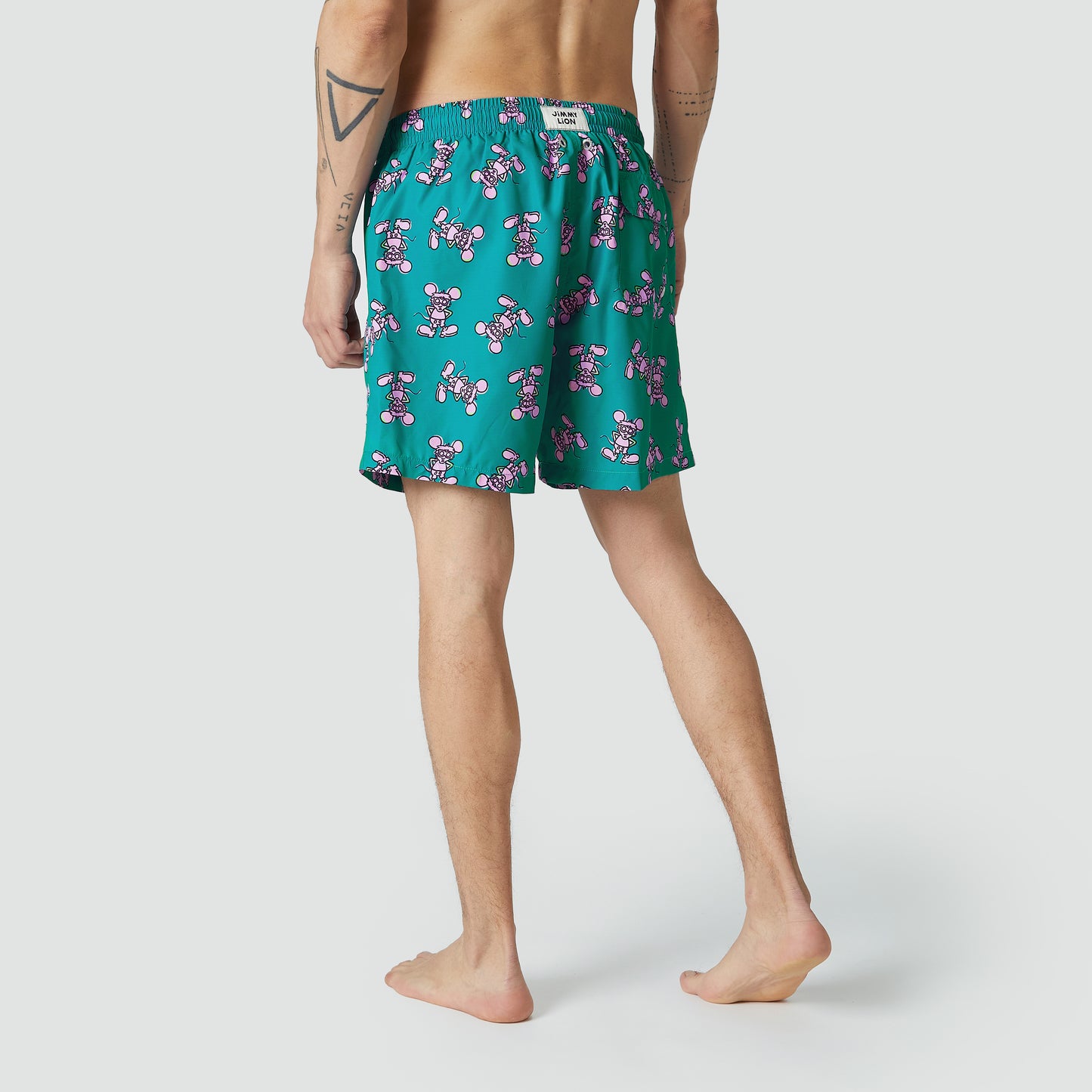 Andy Mouse Swim Shorts - Green