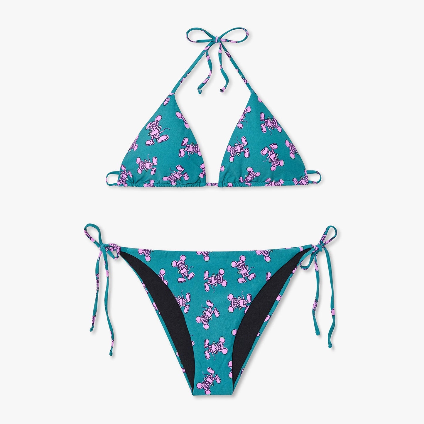 Andy Mouse Bikini Top - Green