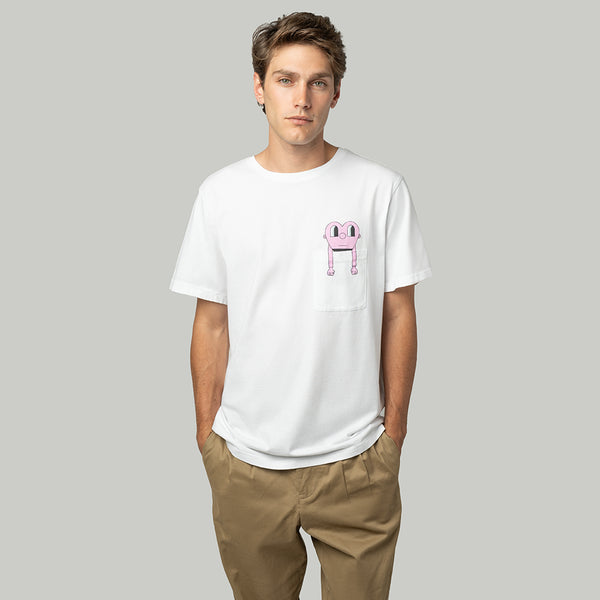 Giant Heart Tee - White