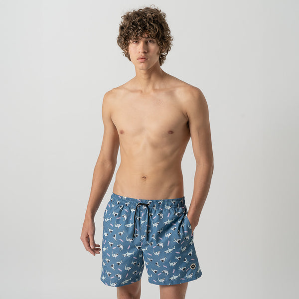 Jaws II Swim Shorts - Dark Blue