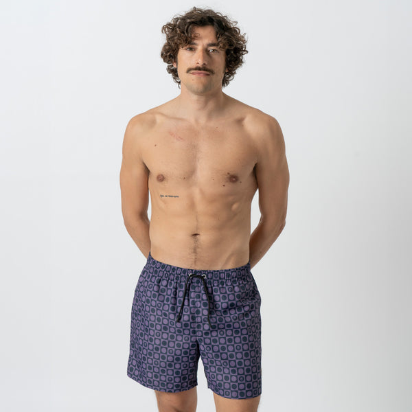 Lion Logo Swim Shorts - Purple