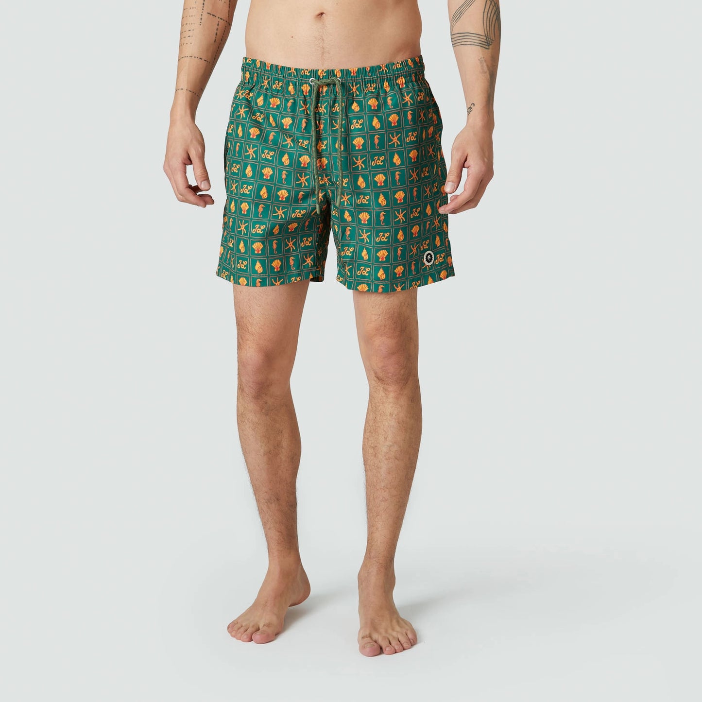 Shore Finds Swim Shorts - Dark Green