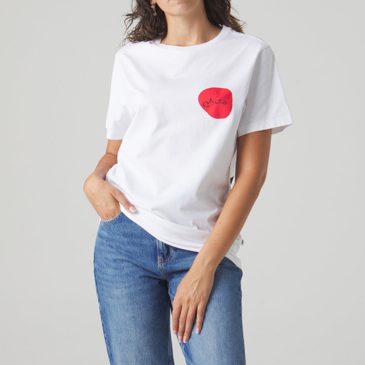 Miro Woman in Front of the Sun I Tee - Blanco