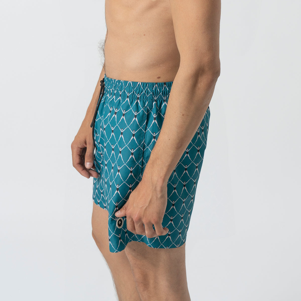Olympic Swimmer Swim Shorts - Dark Acqua