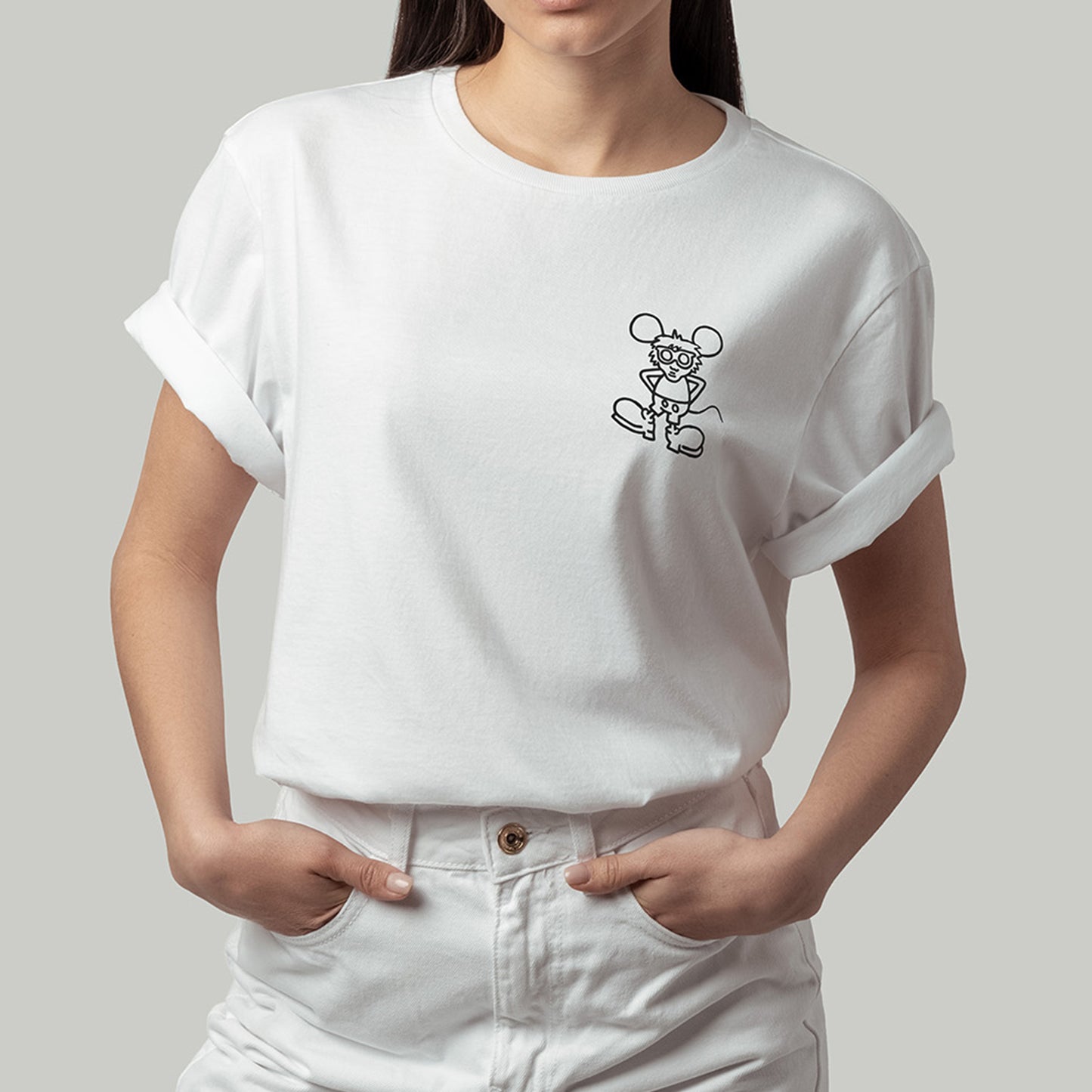 Keith Haring Andy Mouse Tee - White