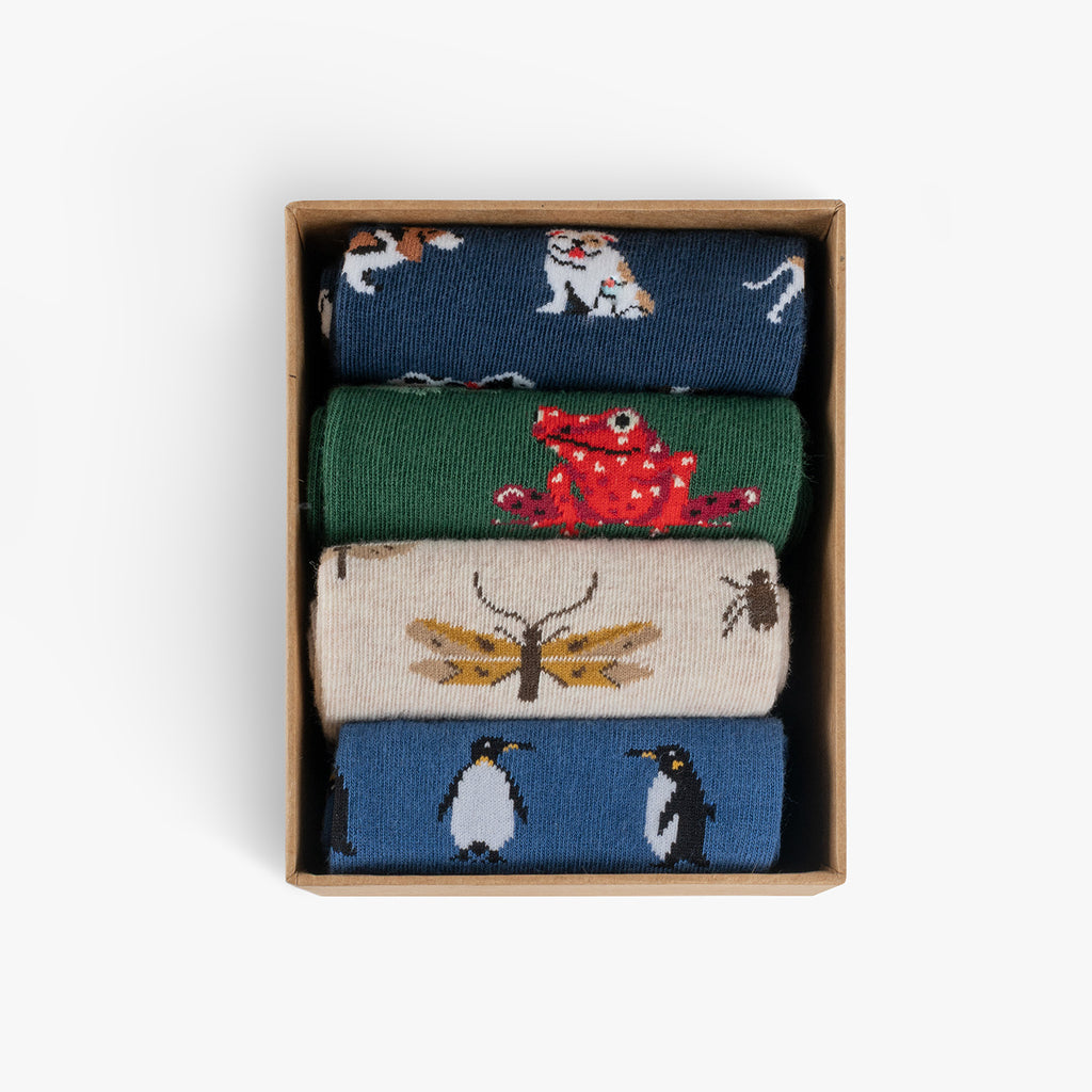 Animal Patterns Pack 4 pares - Various