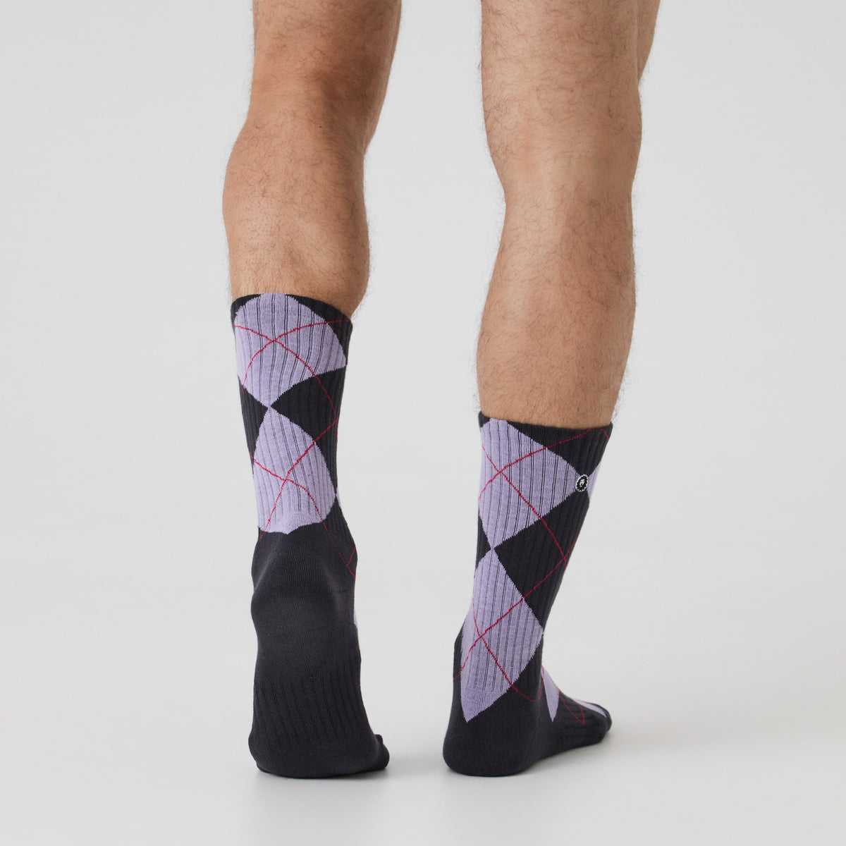 Athletic Argyle - Dark Grey, Purple