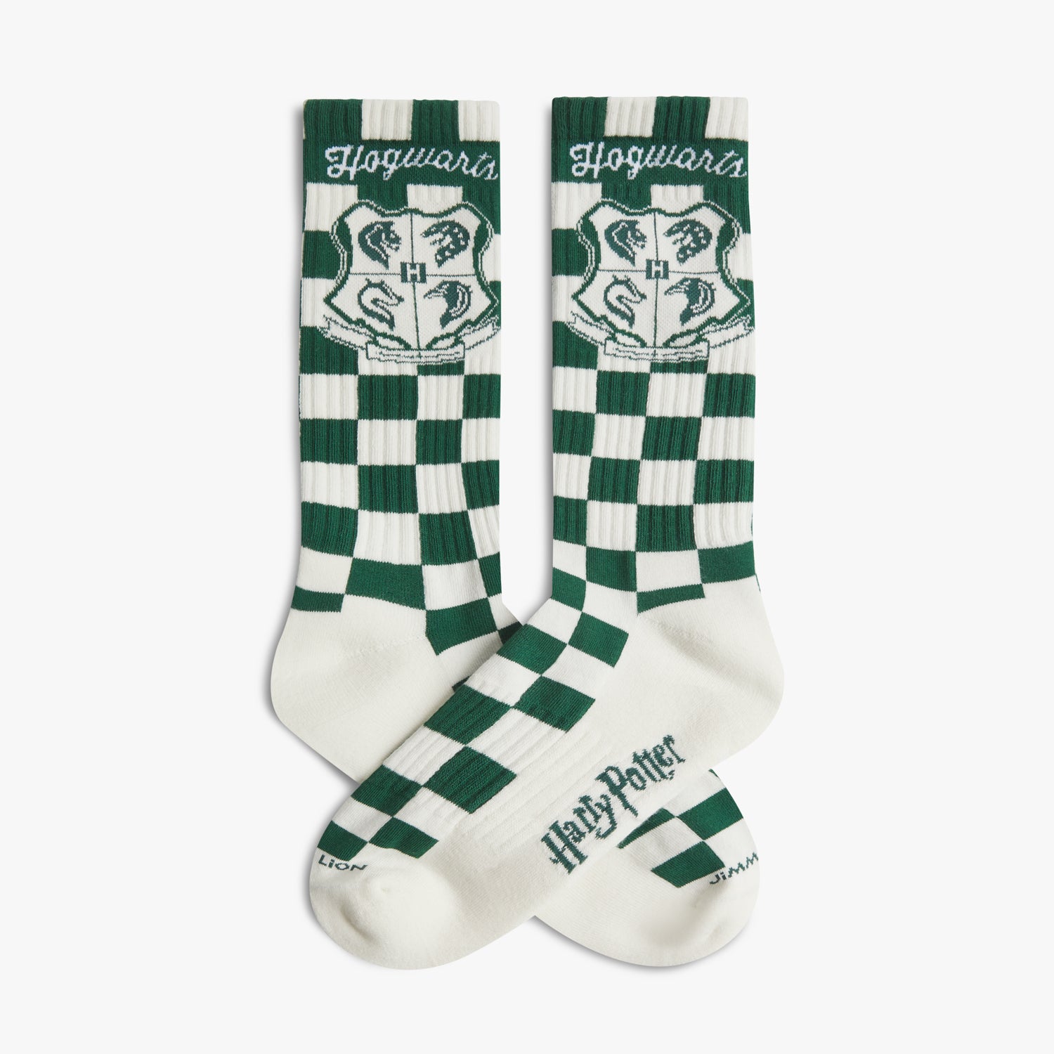 Athletic Harry Potter Hogwarts Crest Socks - Green White