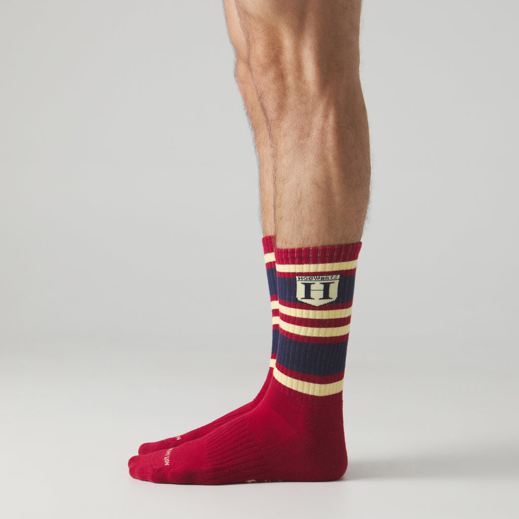 Athletic Harry Potter Hogwarts Socks - Burgundy