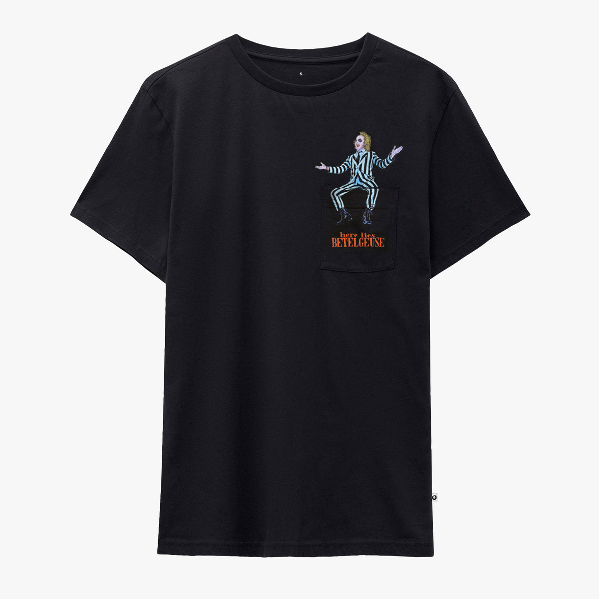 Beetlejuice Grave Pocket Tee - Black