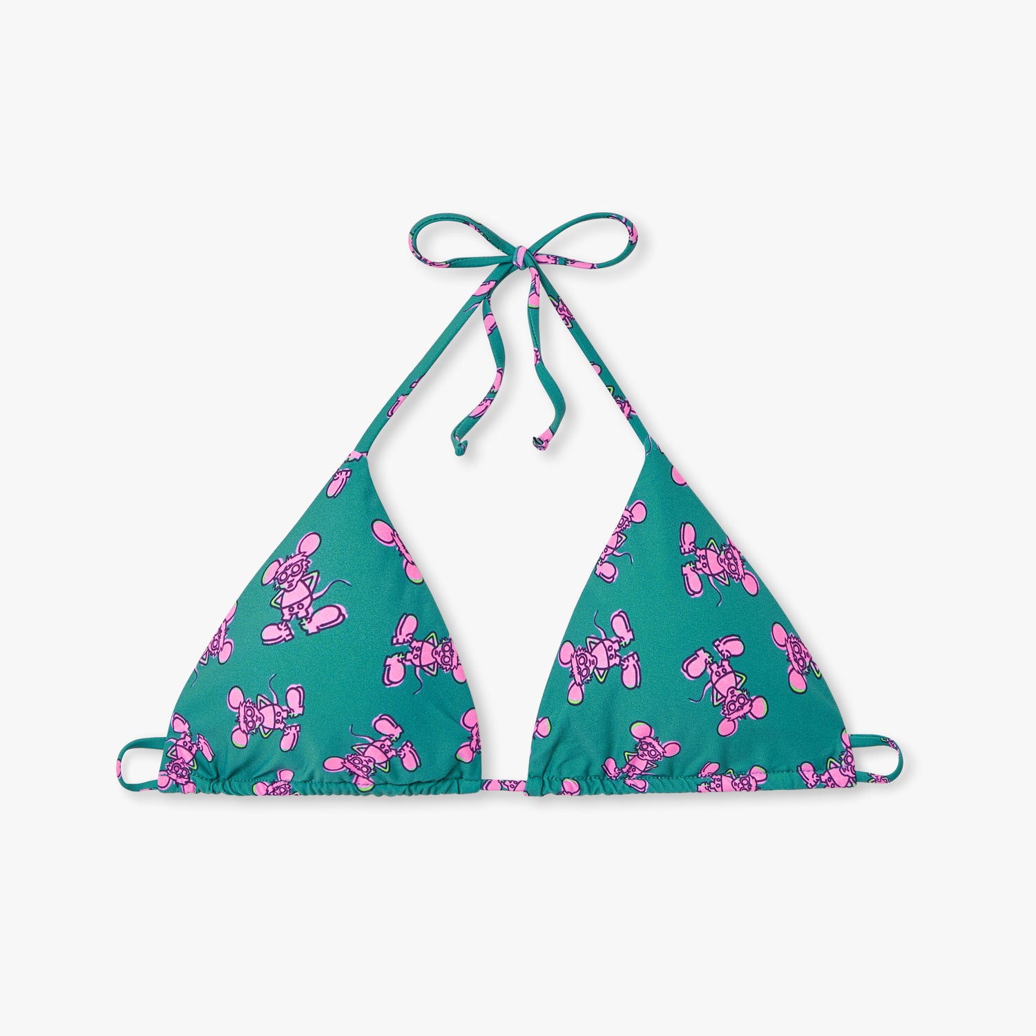 Andy Mouse Bikini Top - Green