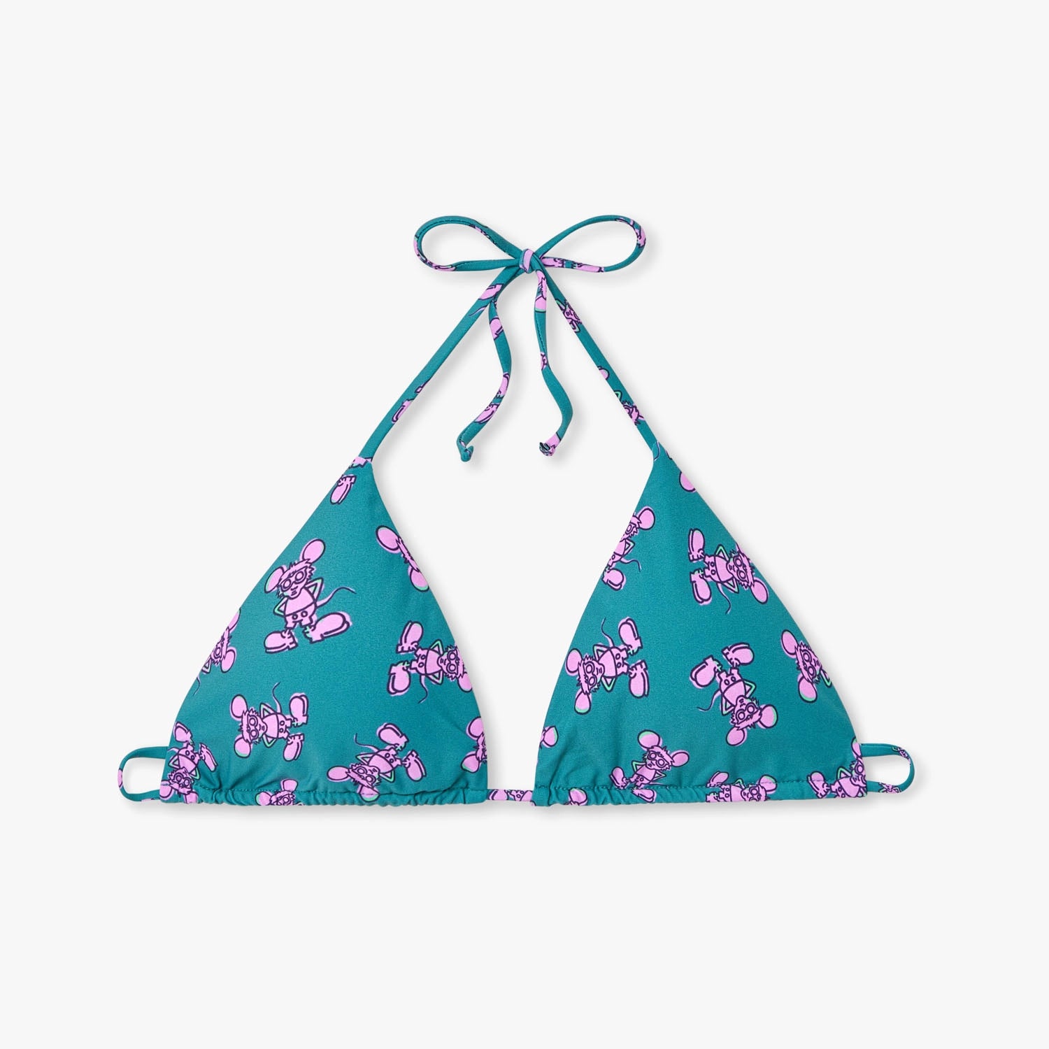 Andy Mouse Bikini Top - Green