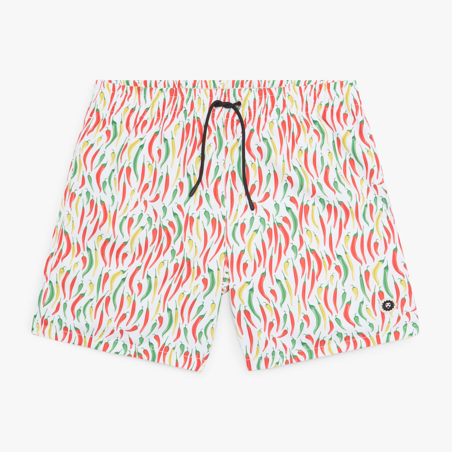 Chillies Swim Shorts - White Red