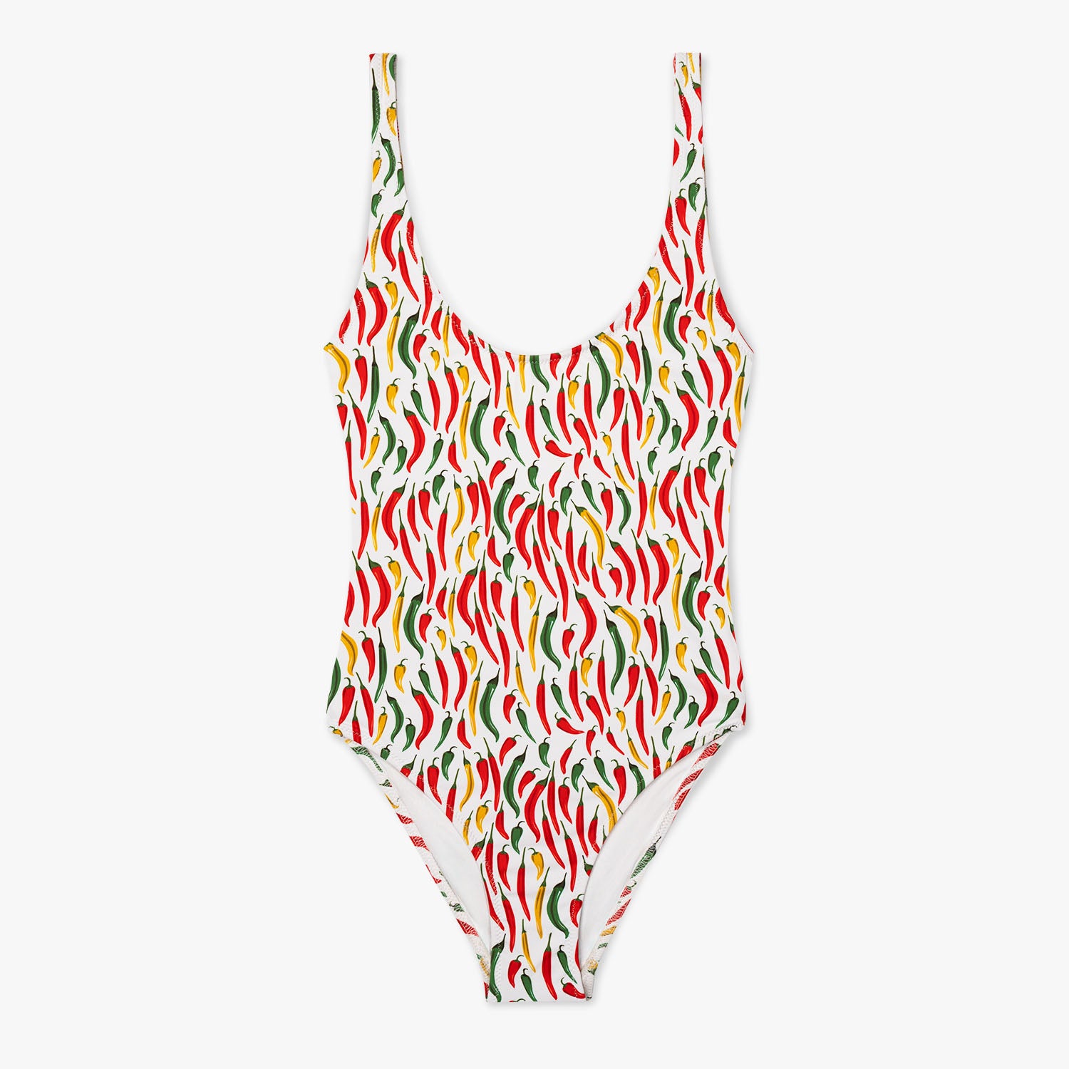 Chillies Swimsuit - White Red