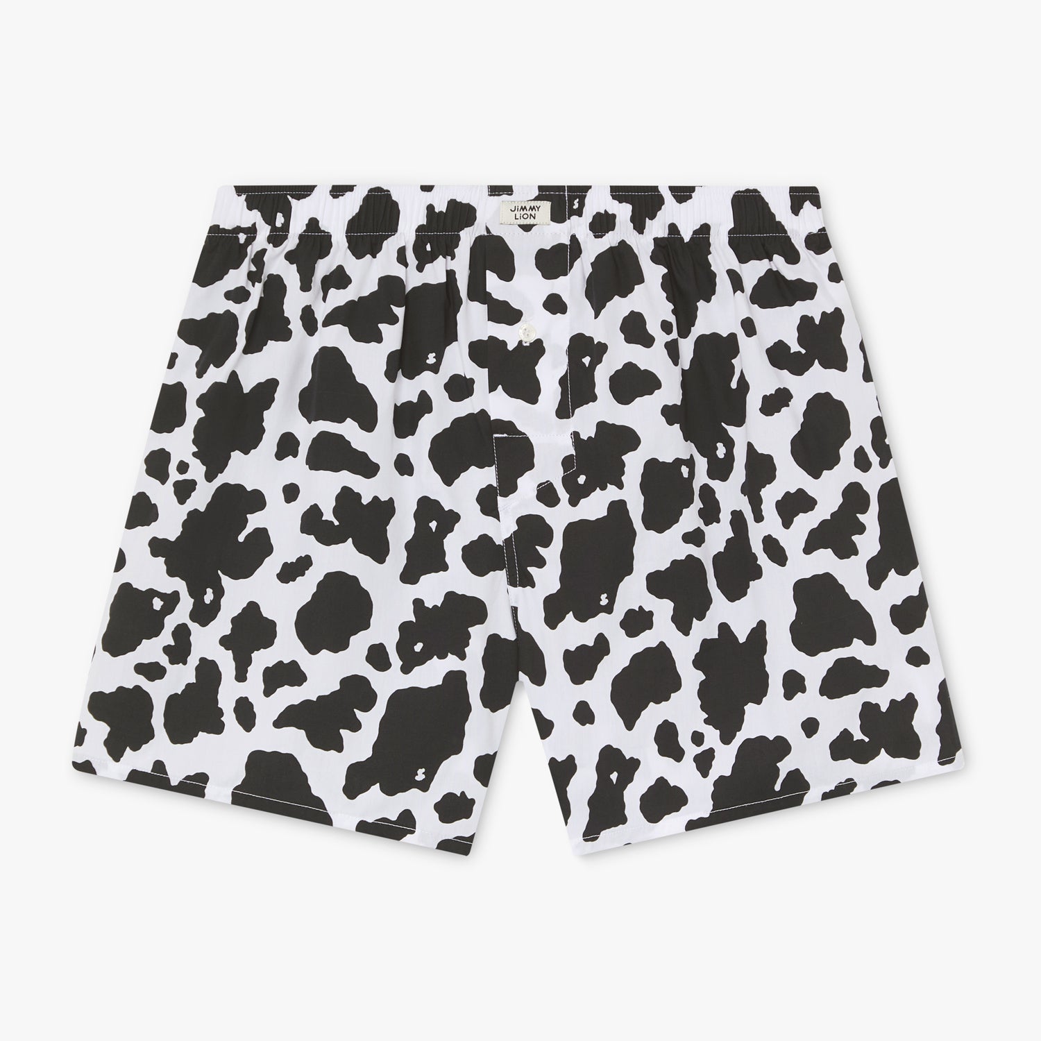 Boxer Shorts Cow Print - White
