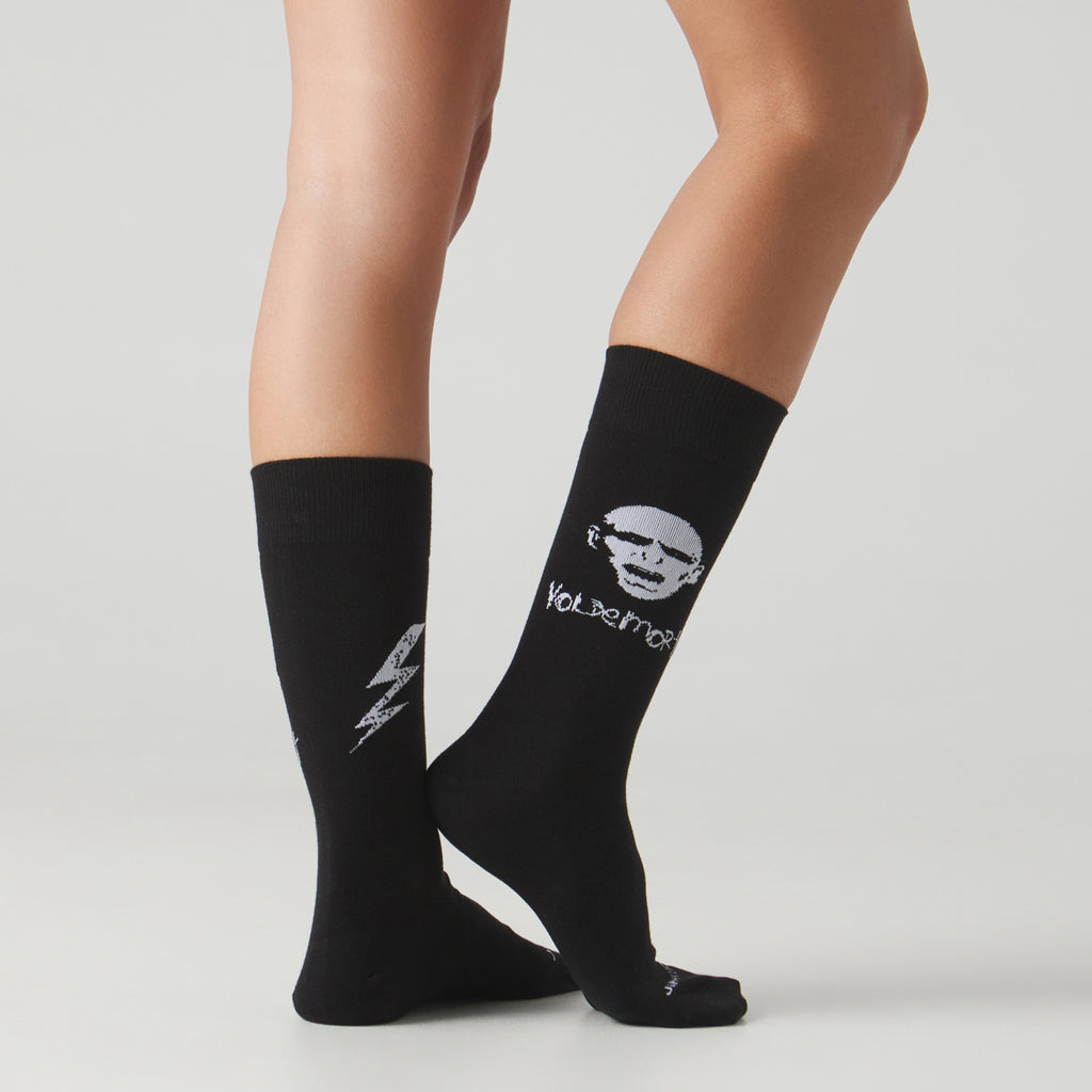 Harry Potter Voldemort Socks - Black