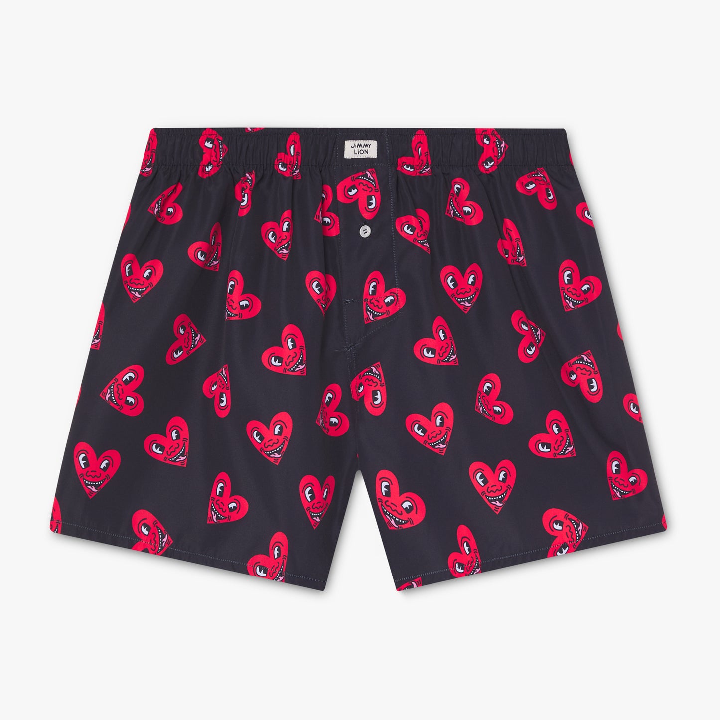 Keith Haring Heart Boxer Shorts - Black