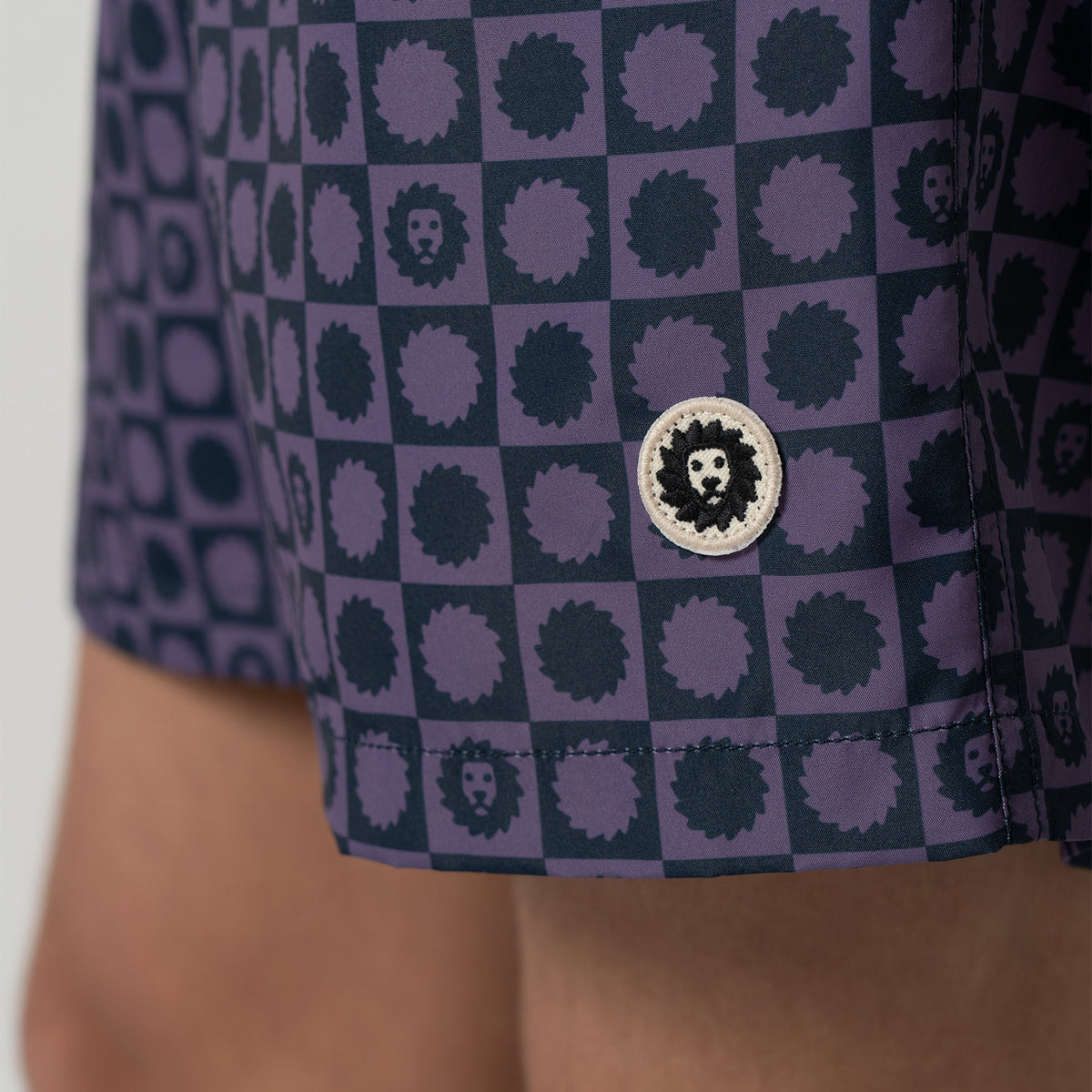 Lion Logo Swim Shorts - Purple (4)