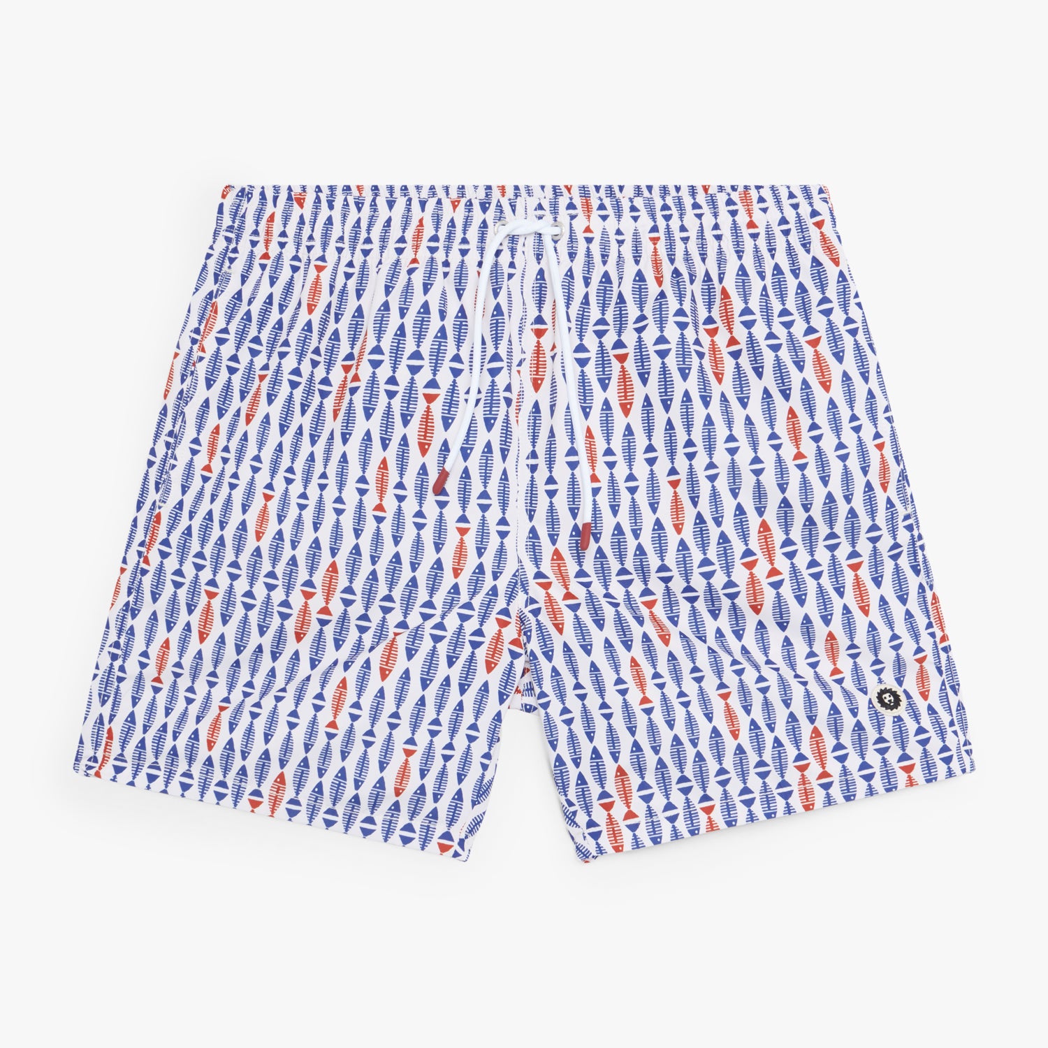Peixes Swim Shorts - Beige Blue