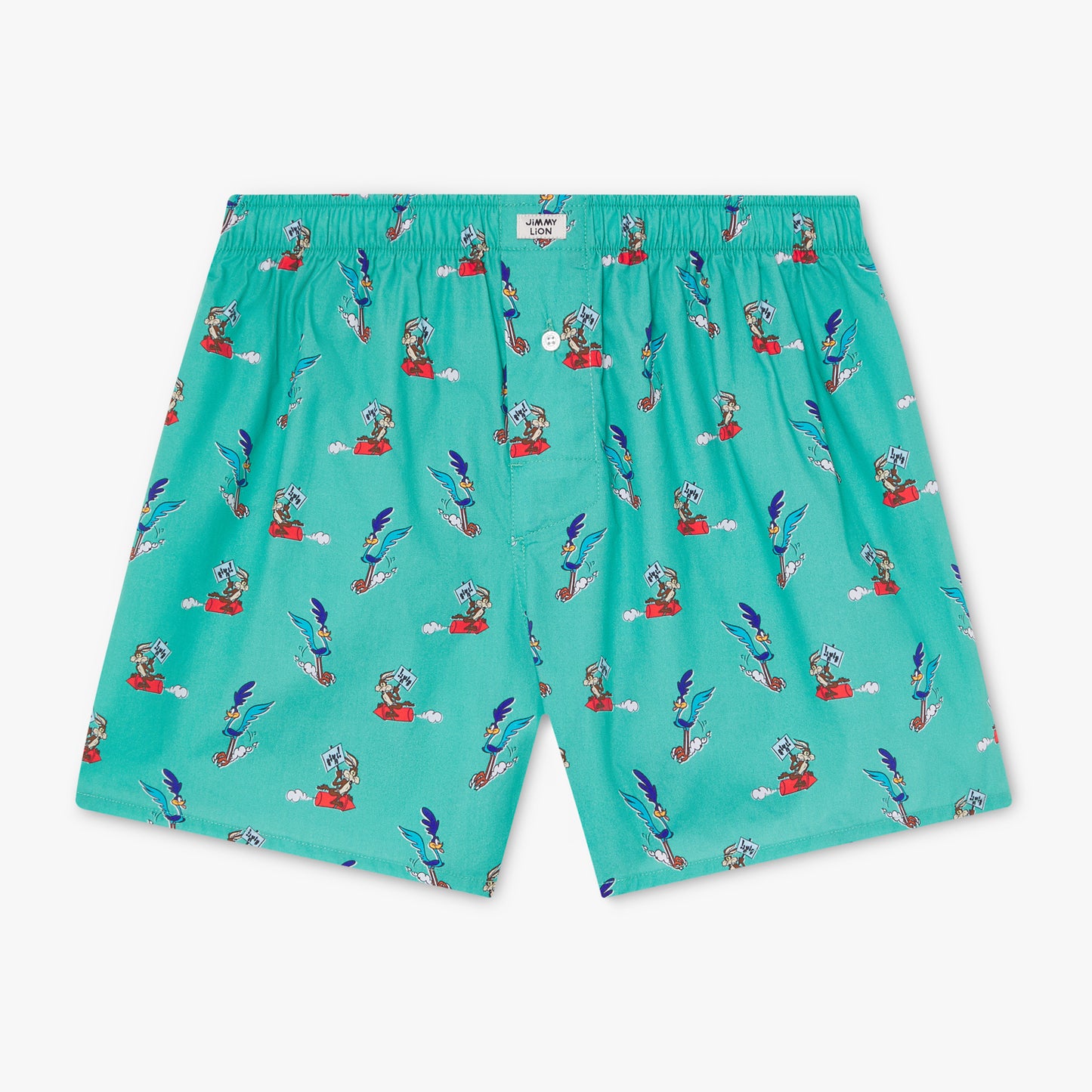 Road Runner vs Coyote Boxer Shorts - Sage Green