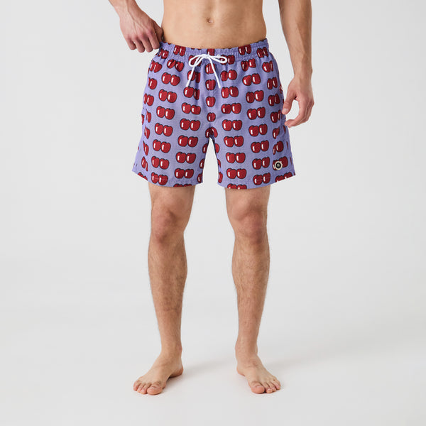 Roy Lichtenstein Two Apples Swim Shorts - Blue