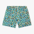 Leopard Print Swim Shorts - Butter Yellow