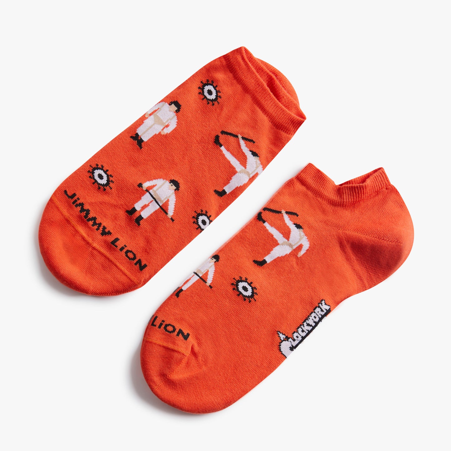 Ankle Clockwork Orange Pattern - Orange