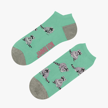 Ankle Racoons - Turquoise