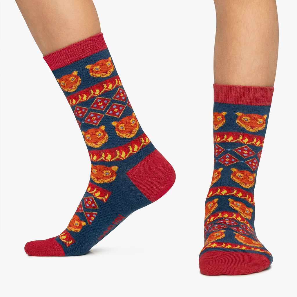 Kids Flaming Tiger - Blue (2)