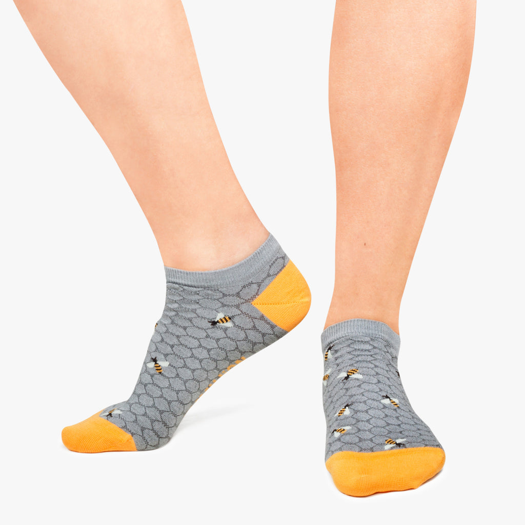 Ankle Bees - Grey (2)